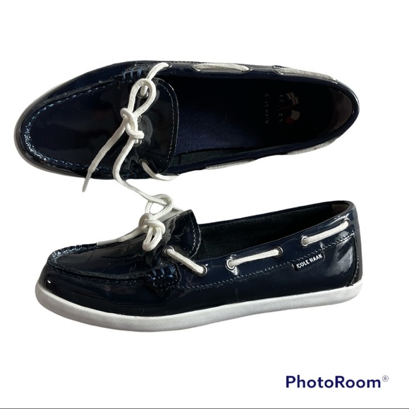 Chaussures Bateau Cole Haan Pour Femme - Bleu Marine - Taille 9 B - Occasion | Style Décontracté